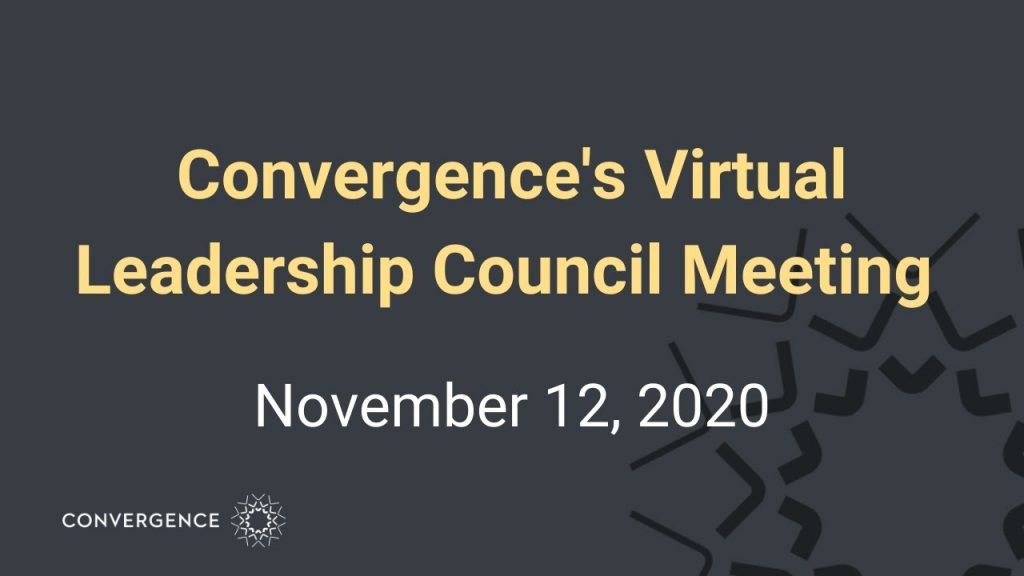 Convergence's virtual leadership Council Meeting banner image