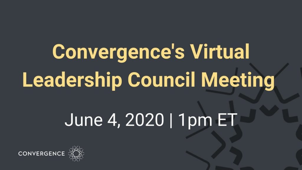 Convergence's Virtual Leadership Council Meeting banner image