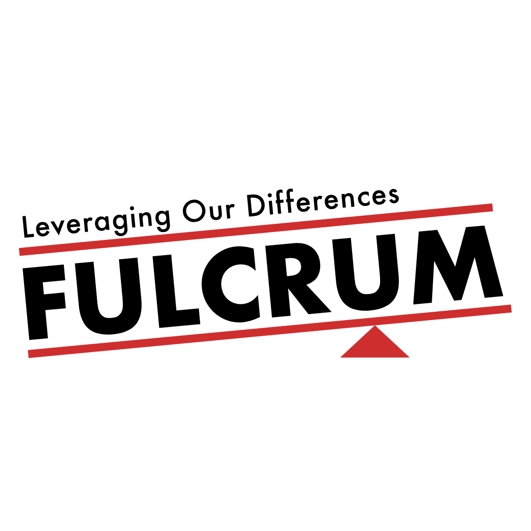 the fulcrum logo with white background