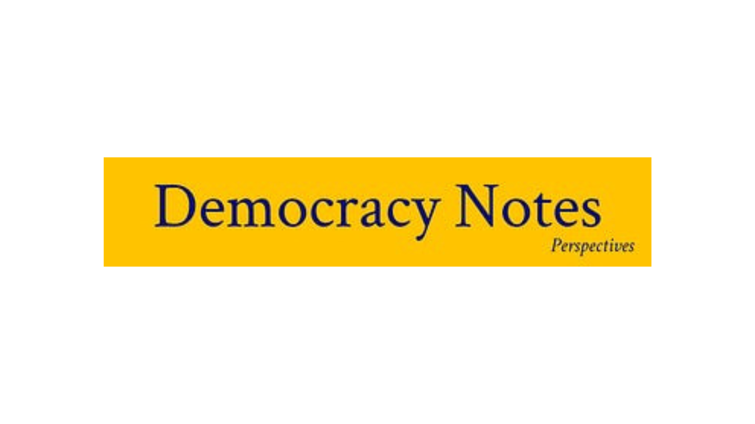 Democracy Notes Perspectives Logo